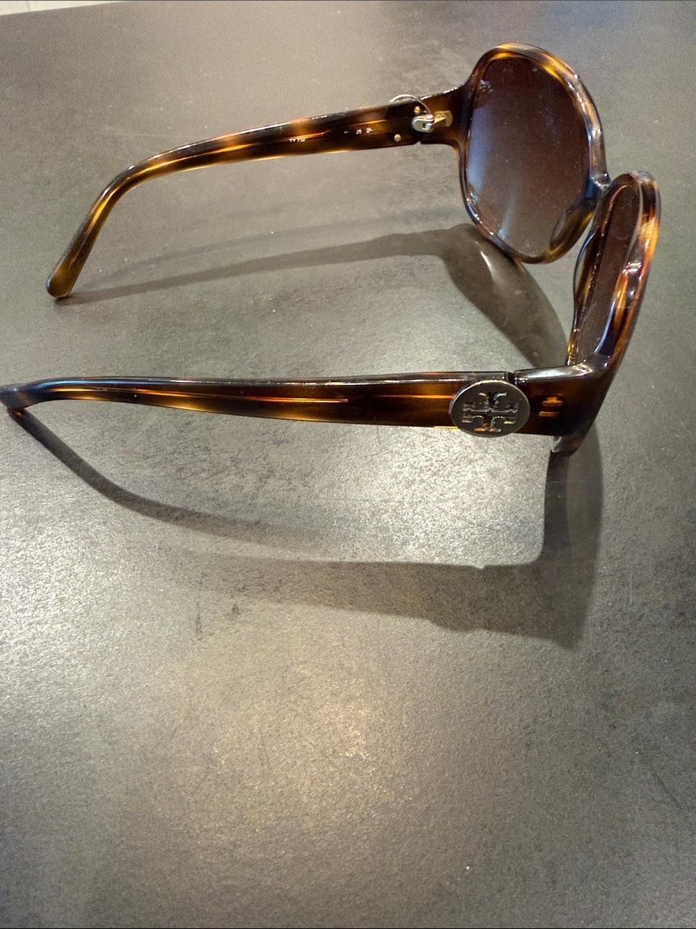 Tory Burch Tortoiseshell Sunglasses with Brown Lenses - Picture 3 of 8